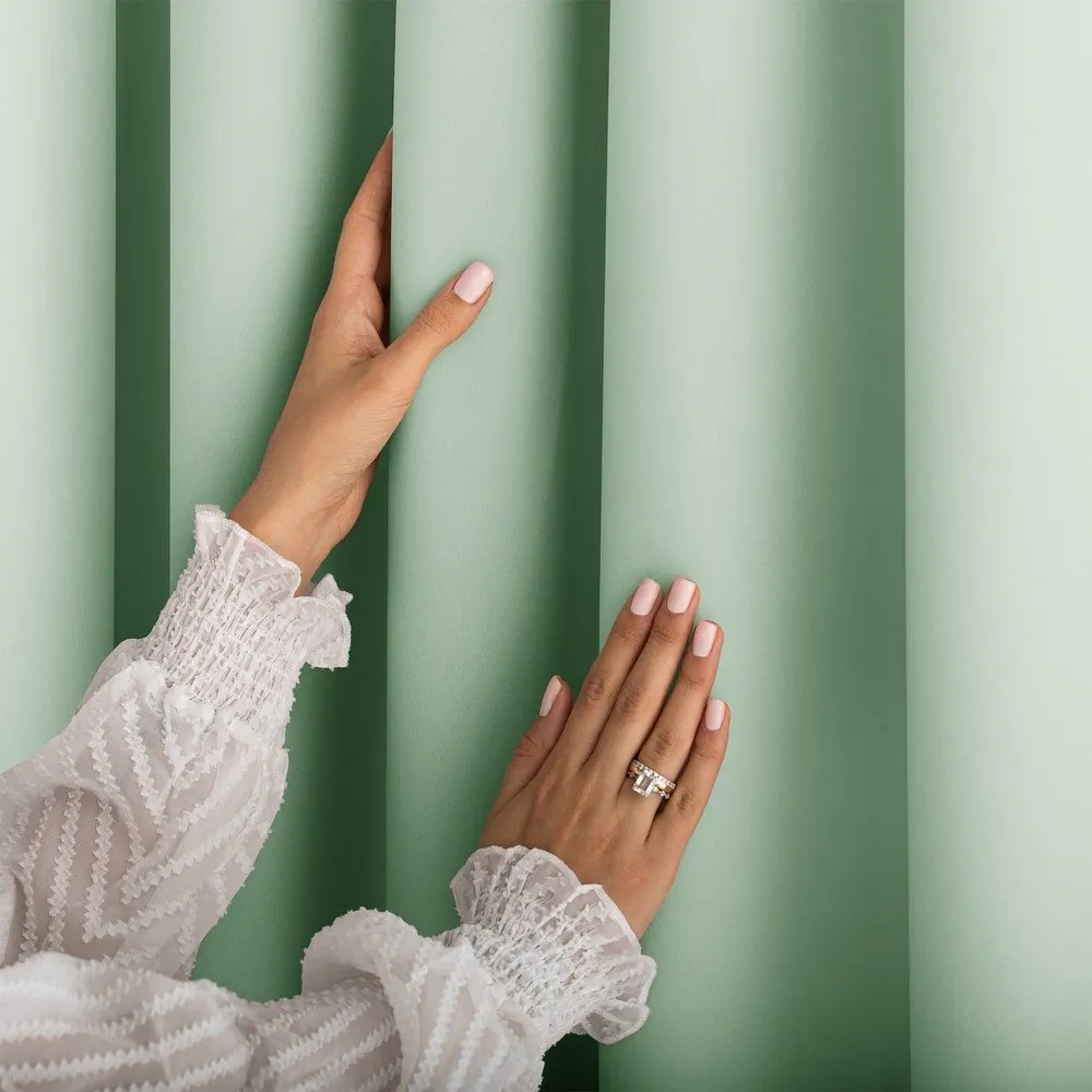 Tenda parzialmente oscurante color menta 140x250 cm Carli Tie – Restilo