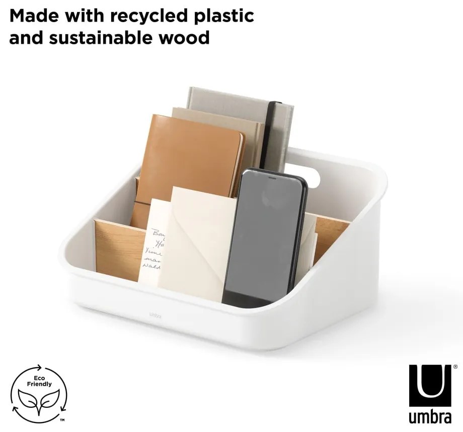 Organizer da bagno in plastica bianca per cosmetici Bellwood - Umbra