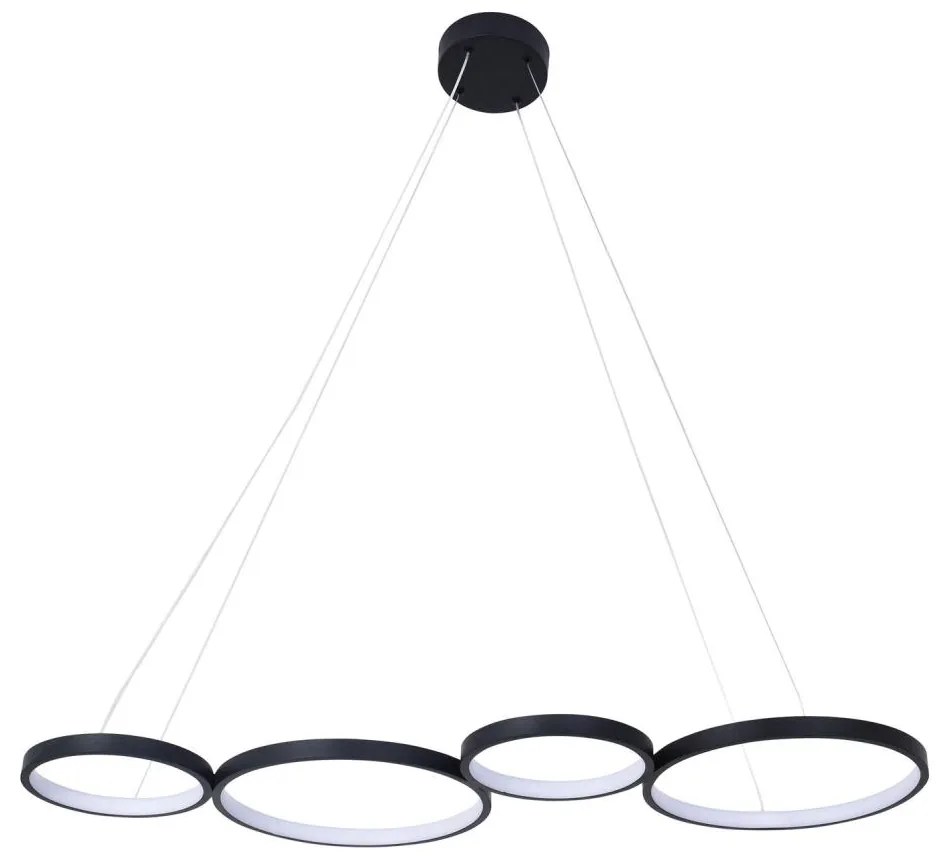 Lampadario LED a sospensione con filo FLAMENCO LED/42W/230V 4000K nero