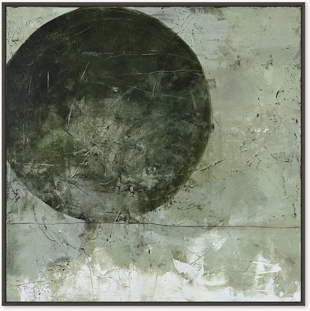 Quadro su tela incorniciato dipinto a mano Light Ball