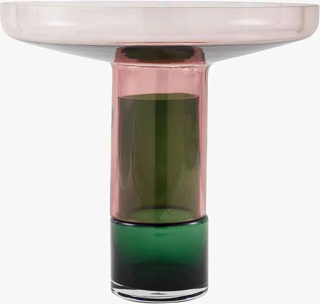 Vaso in vetro soffiato Formy, alt. 36 cm