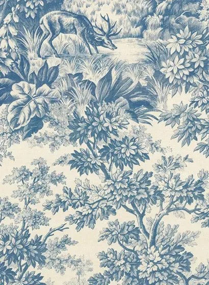 Little Greene Carta da parati Stag Toile - Juniper