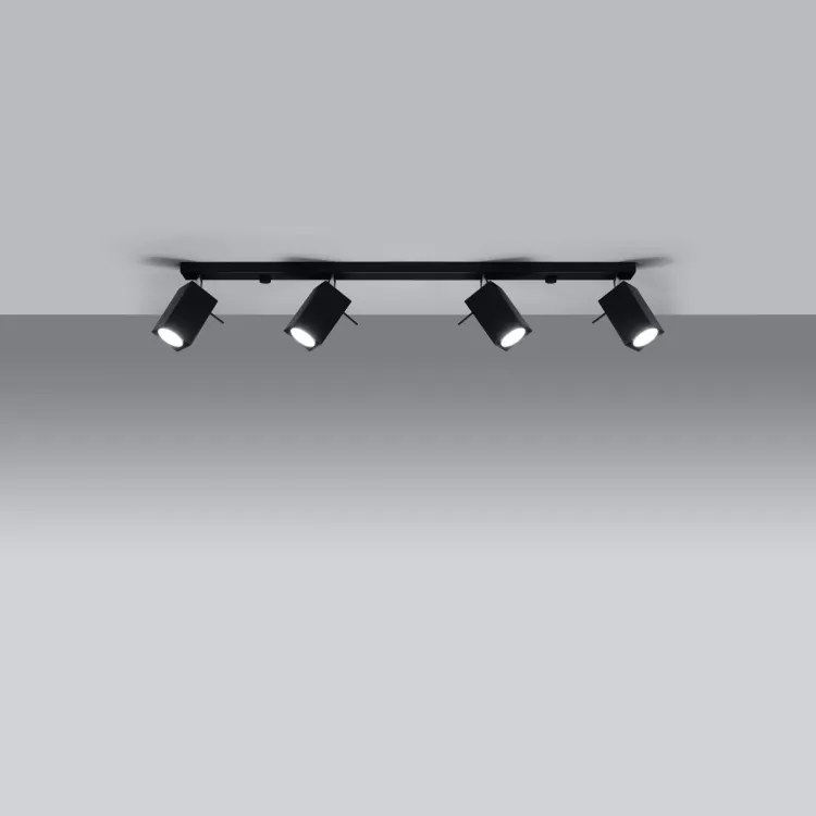 Plafoniera da Soffitto 4xGU10 MERIDA 4L Orientabile in Acciaio