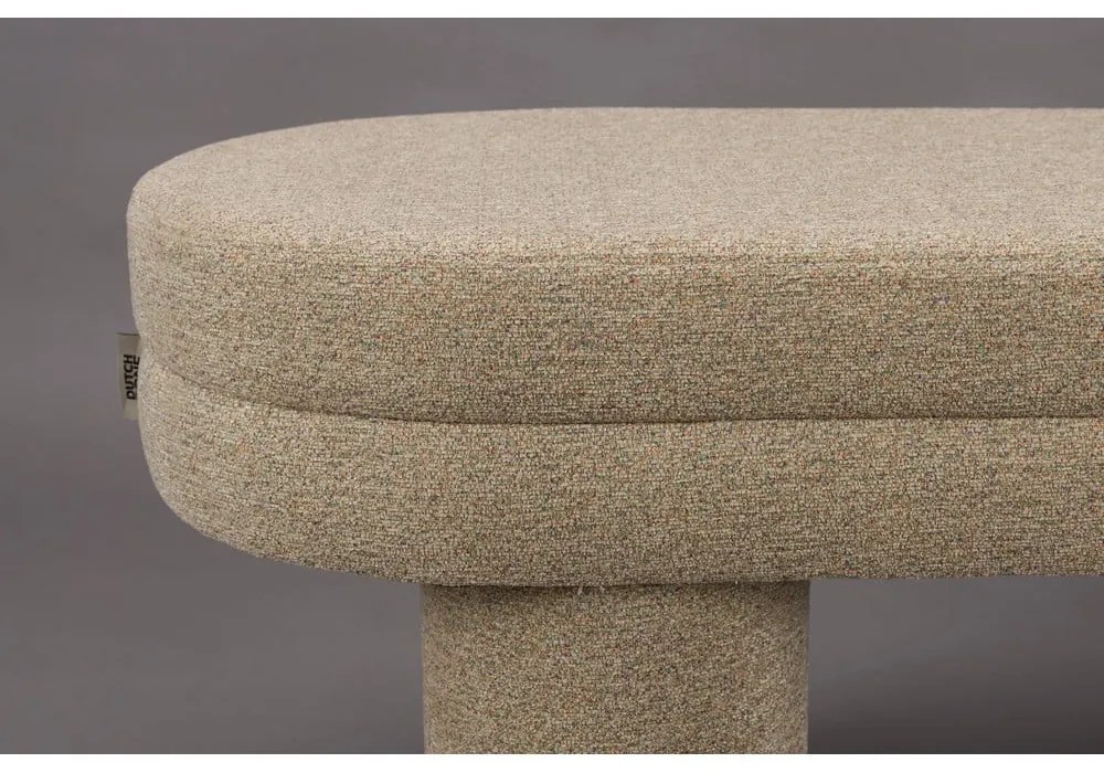 Panchina beige con rivestimento in bouclé Fern – Dutchbone