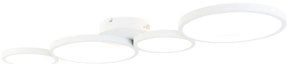 Plafoniera bianca con LED dimmerabile a 3 livelli 4 luci - Lupolo