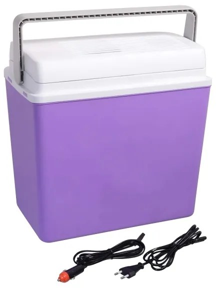 Frigorifero portatile per auto 23 l 55W/12V/230V viola/bianco