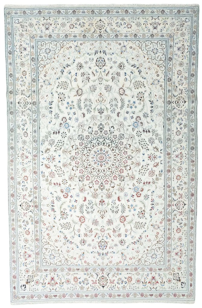 Nain Tappeto persiano 210x320 Beige (Iran) Annodato A Mano