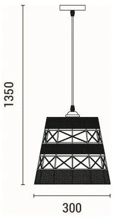 Lampadario a sospensione con filo 1xE27/15W/230V beige