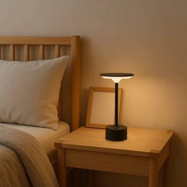 Lampada da tavolo ricaricabile a sfioramento a LED TAVOLO LED/2,5W/5V 2400 mAh 3000-6000K nera