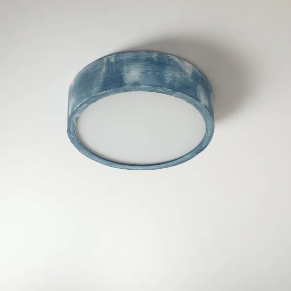 Brilagi - Plafoniera PINO 1xE27/15W/230V pino/blu Ø 27,5 cm