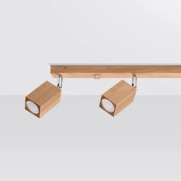 Sollux SL.1038 - Faretto KEKE 4xGU10/40W/230V quercia