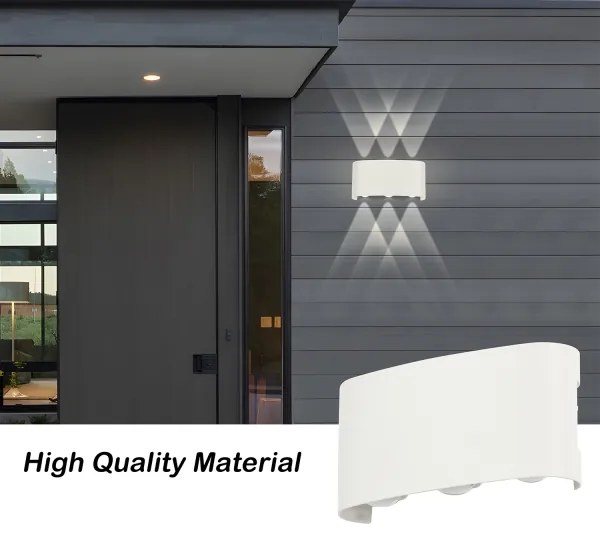 Brilagi - Applique LED da esterno FLAREBOX LED/6W/230V bianco IP65