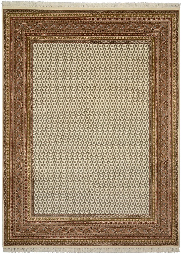 Mir Tappeto orientale 350x260 Beige (Indian) Annodato A Mano
