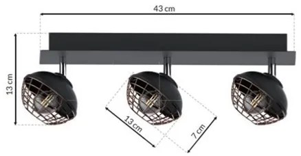 Luce Spot LOGAN 3xE14/40W/230V