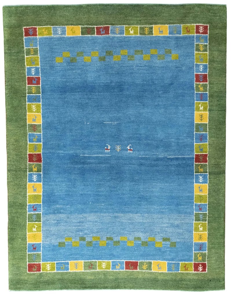 Gabbeh Tappeto persiano 150x200 Blu (Iran) Annodato A Mano