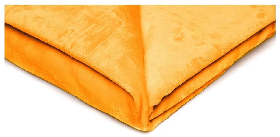Coperta in micropush giallo, 150 x 200 cm - My House