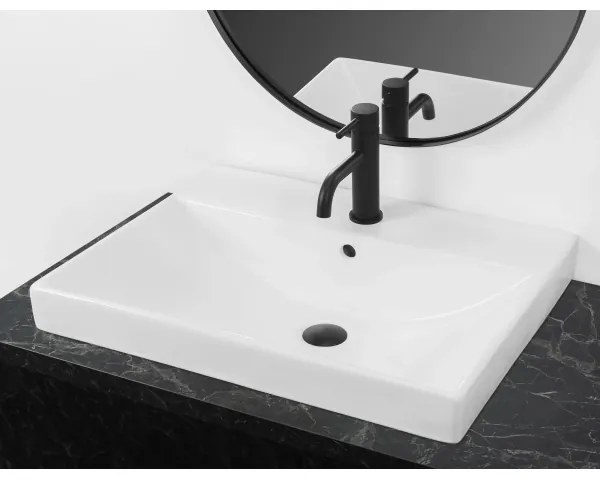 REA-U3326 - Lavabo da incasso MANDY 46x60 cm ceramica/bianco lucido