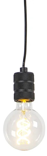 Lampada a sospensione moderna nera - Cavalux