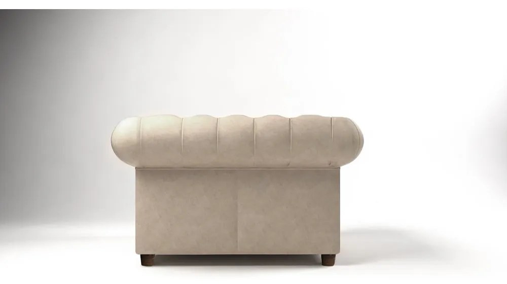 Poltrona in velluto crema Cambridge - Ropez