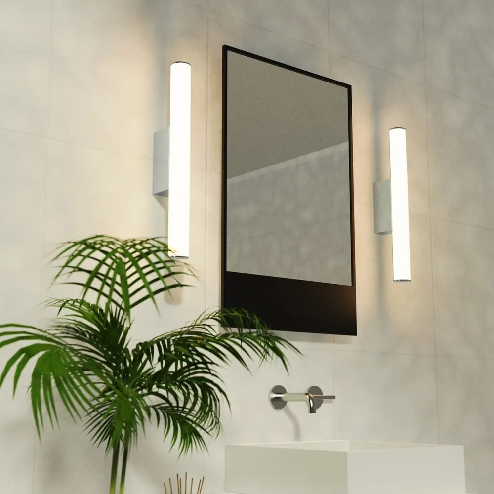 Lampada da parete nera, lunghezza 60 cm Caspio - SULION