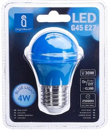 Lampadina LED G45 E27/4W/230V blu - Aigostar