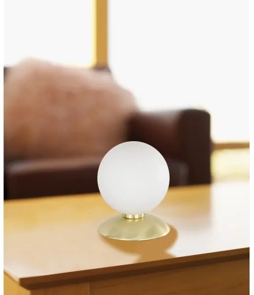 Paul Neuhaus 4437-60 - Lampada da tavolo BUBBA 1xG9/28W/230V con dimmer a sfioramento, dorata