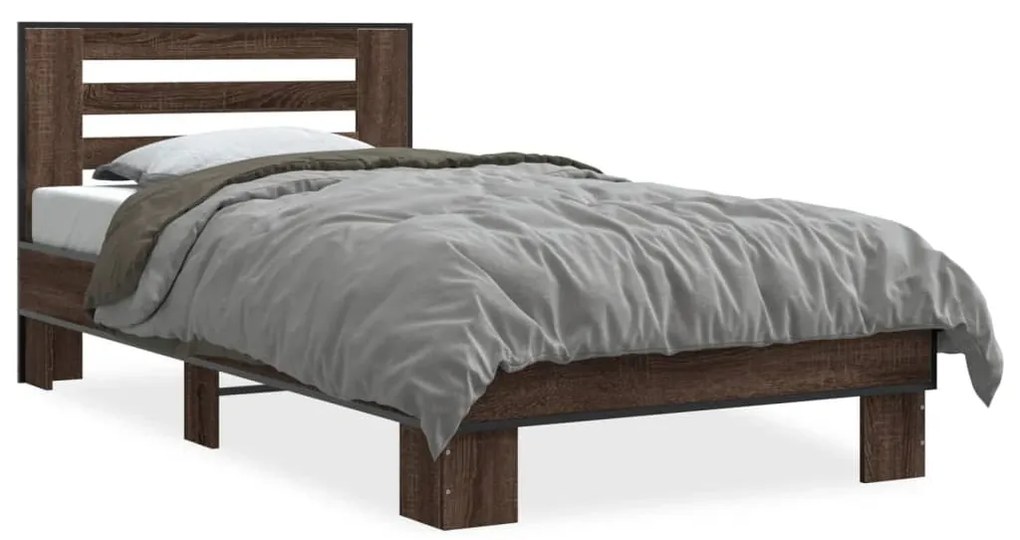 Giroletto Rovere Marrone 75x190 Cm Legno Multistrato E Metallo /