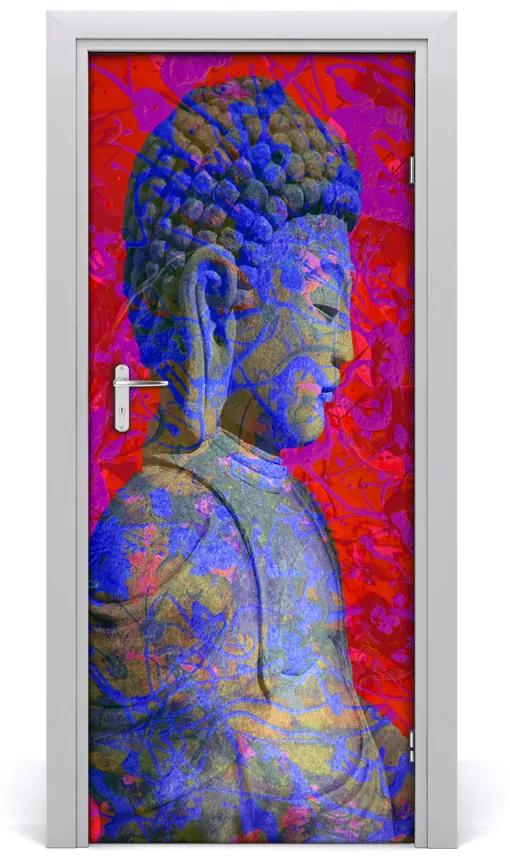 Adesivo per porta Buddha Abstraction 75x205 cm