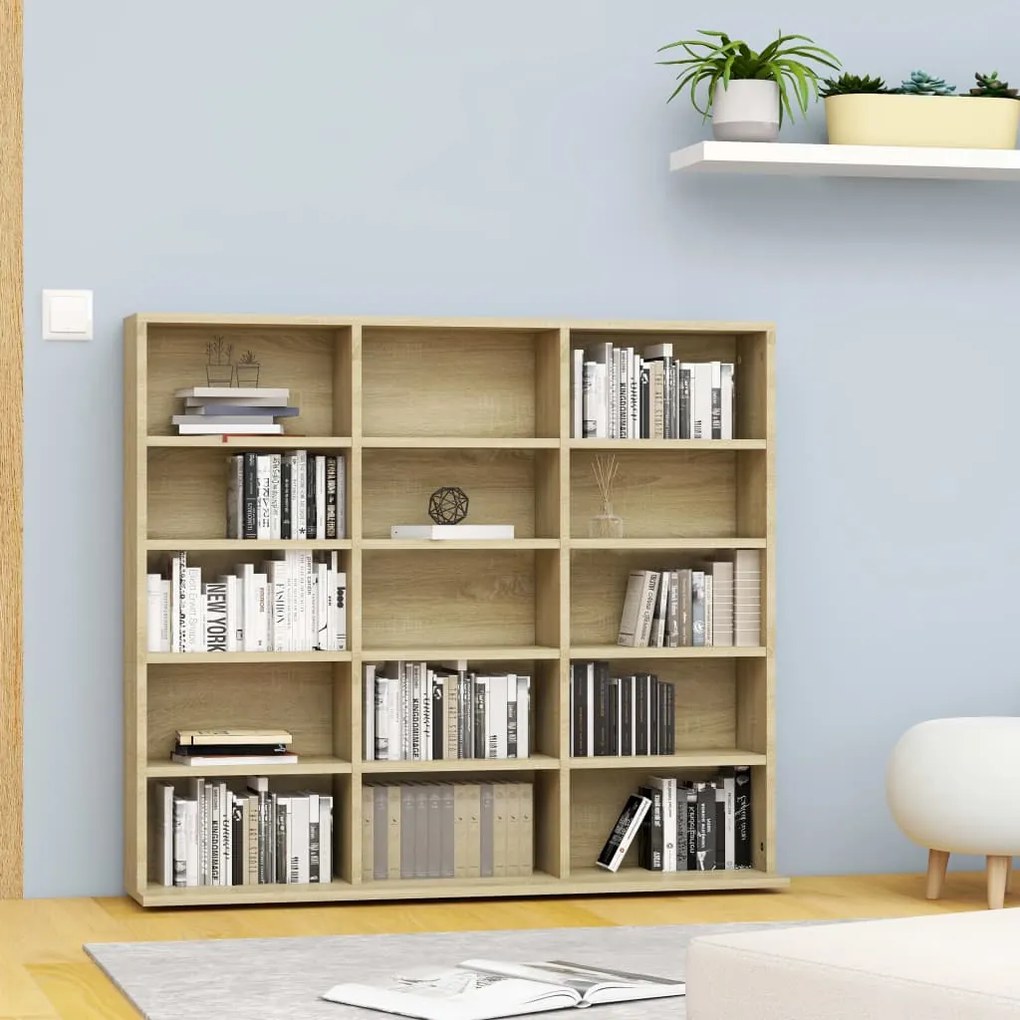 Armadietto Cd Rovere Sonoma 102x23x89,5 Cm İn Legno Multistrato /