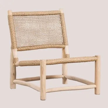 Poltrona Da Giardino In Legno Teak Bientina Legno Di Teak Chiaro - Sklum