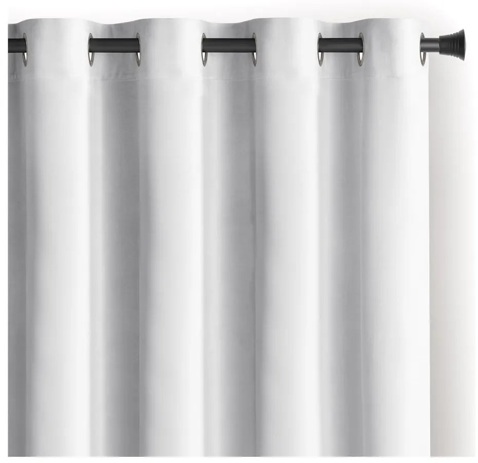 Tenda parzialmente oscurante bianca in velluto 140x270 cm Eyelets – Restilo