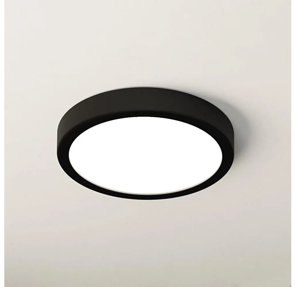 Eglo 900653 - Plafoniera da bagno a LED FUEVA LED/17W/230V nera IP44