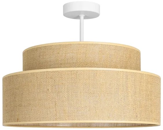 Lampadario a plafone BOHO 1xE27/60W/230V diametro 40 cm beige