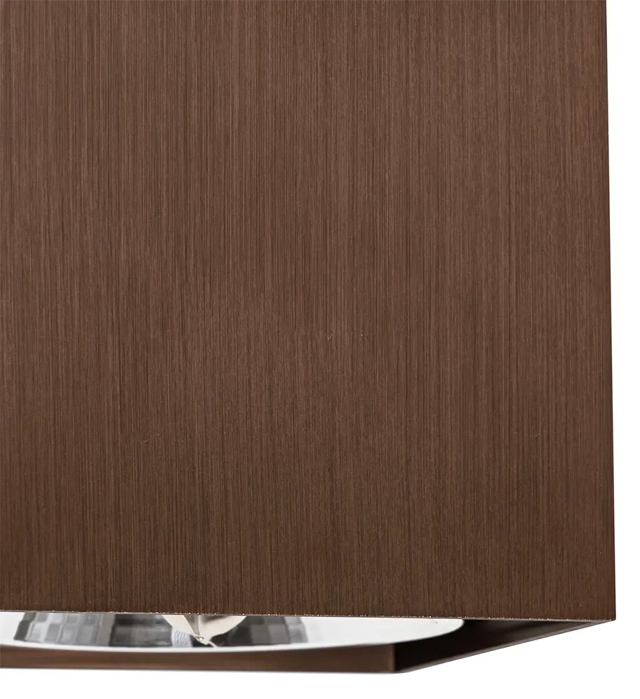 Faretto da incasso di design bronzo scuro quadrato girevole e inclinabile - Box