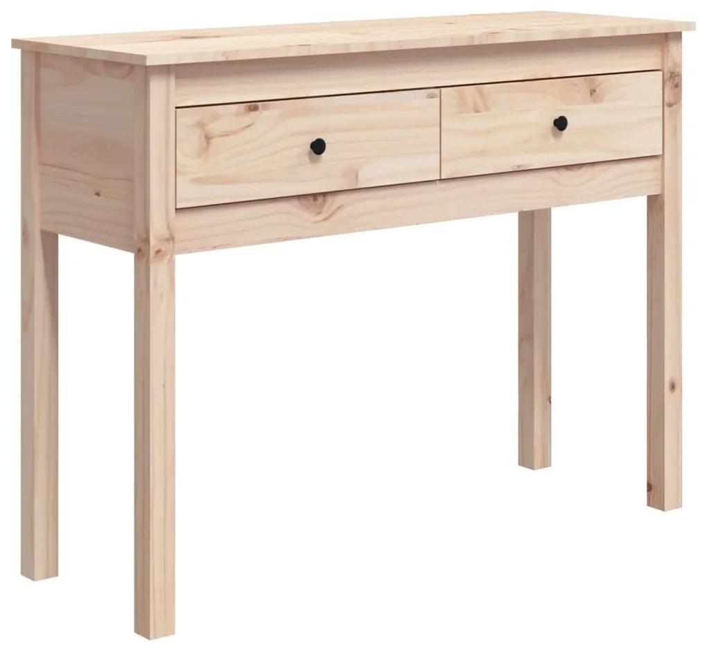 Tavolo consolle 100x35x75 cm in legno massello di pino