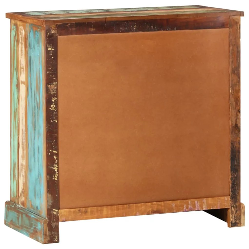 Credenza in legno di recupero vintage con 2 cassetti e 2 ante