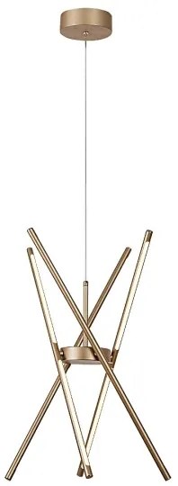 Rabalux 72339 - Lampadario LED a sospensione con filo HENLI2 LED/40W/230V 3000K oro