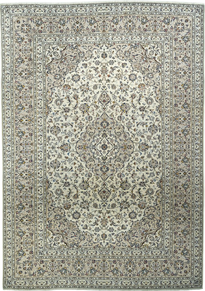 Kashan Tappeto persiano 250x350 Beige (Iran) Annodato A Mano