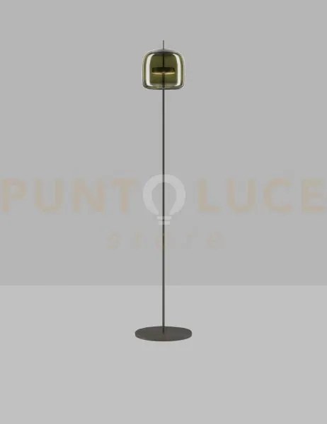 Jube lampada da terra p verde antico trasparente nero opaco 2 l3415...
