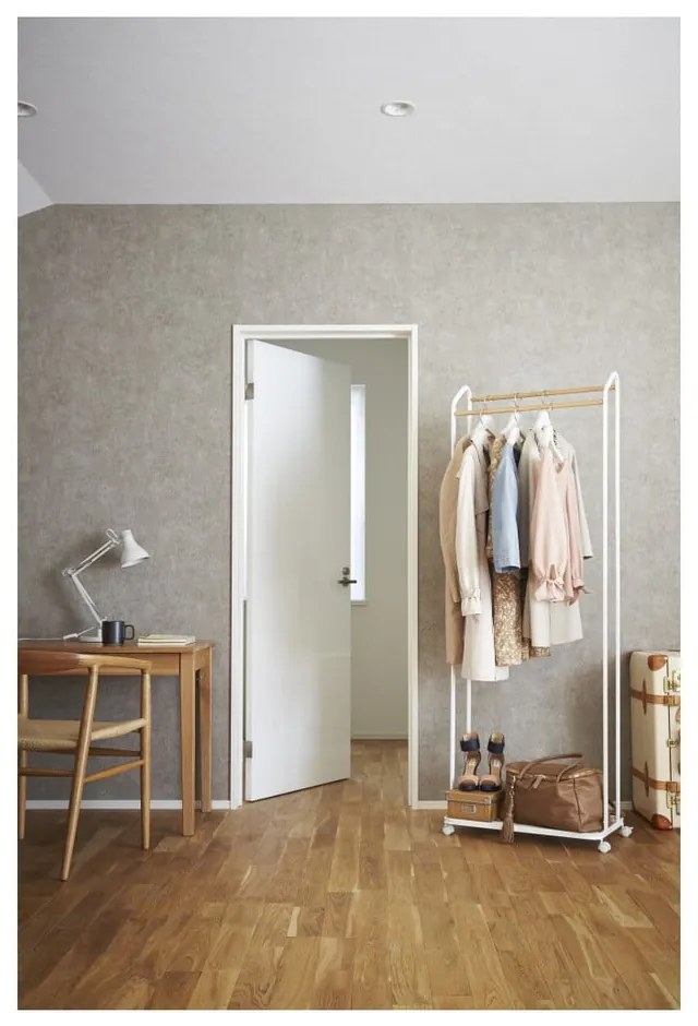 Appendiabiti mobile in metallo bianco Tower - YAMAZAKI