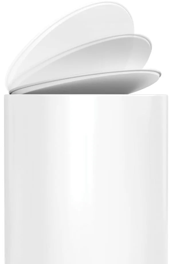 Pattumiera in metallo bianco 6 L - simplehuman