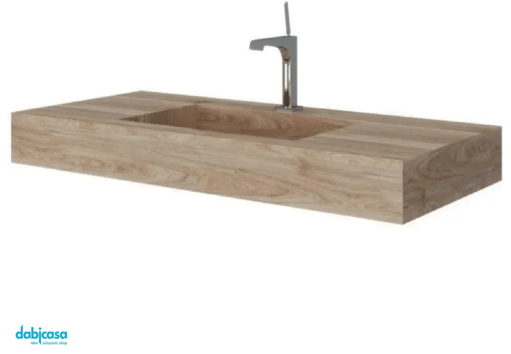 Savini Due "Idea" Top Lavabo Da 100x46 Cm Vasca Centrale Miele