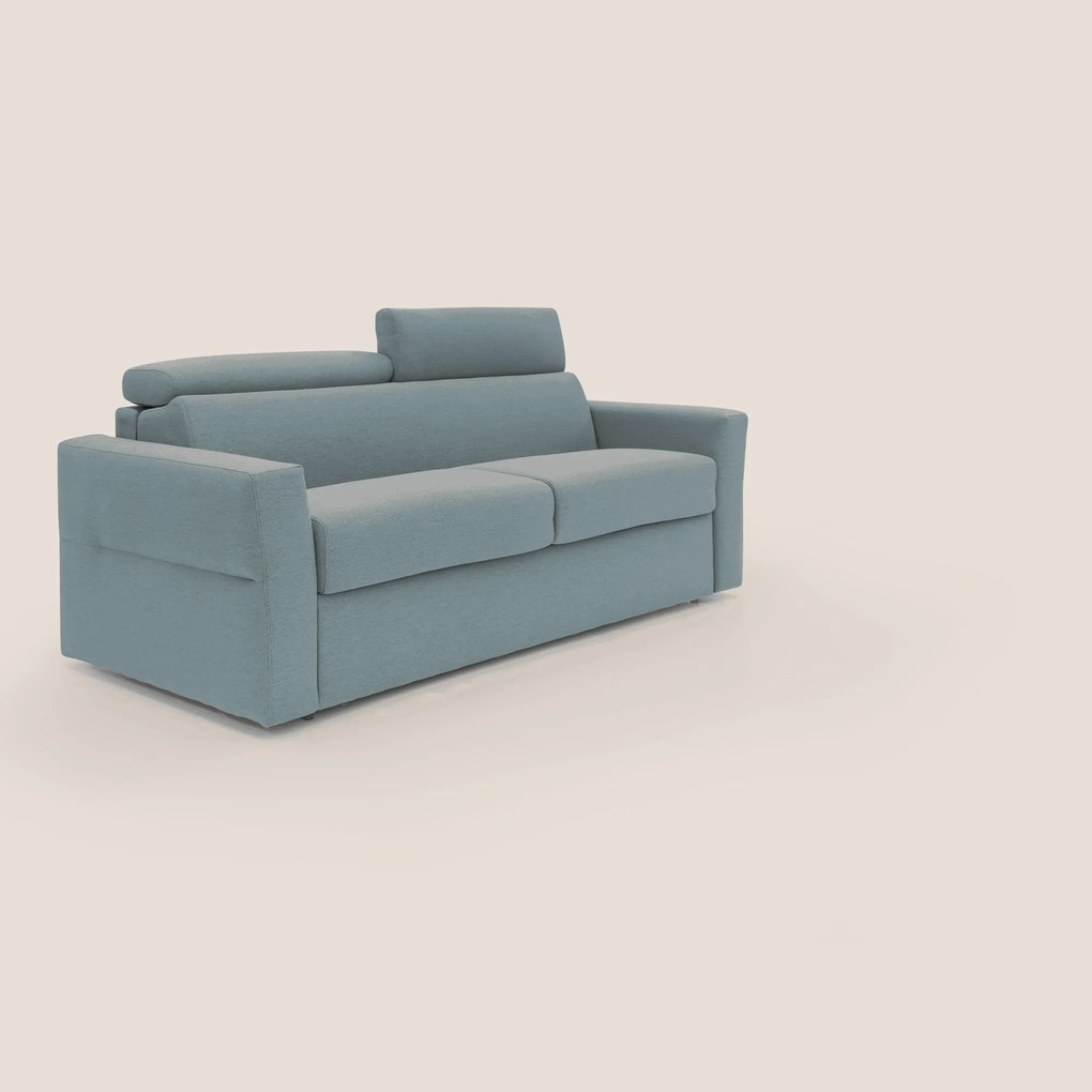 Avalon divano letto 100% ecosostenibile con materasso alto 18 cm in tessuto smacchiabile T05
