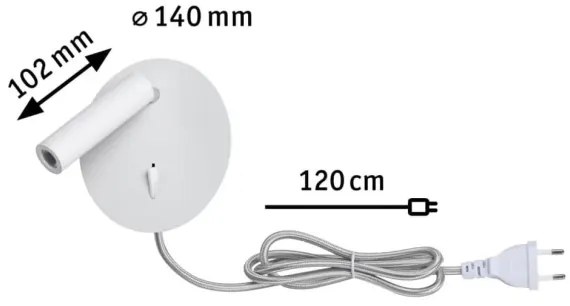 Paulmann 78917 - LED/3,2W Applique TABARI 230V bianco