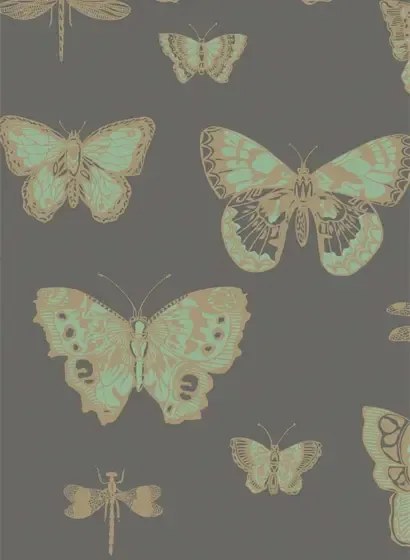 Tapete Butterflies & Dragonflies von Cole & Son - Charcoal
