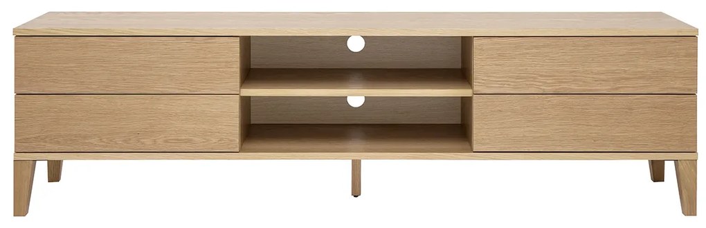 Mobile TV scandinavo legno chiaro L180 cm FREDDY