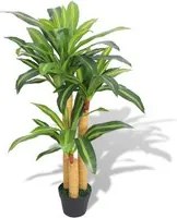 Dracena Pianta Artificiale con Vaso 100 cm Verde