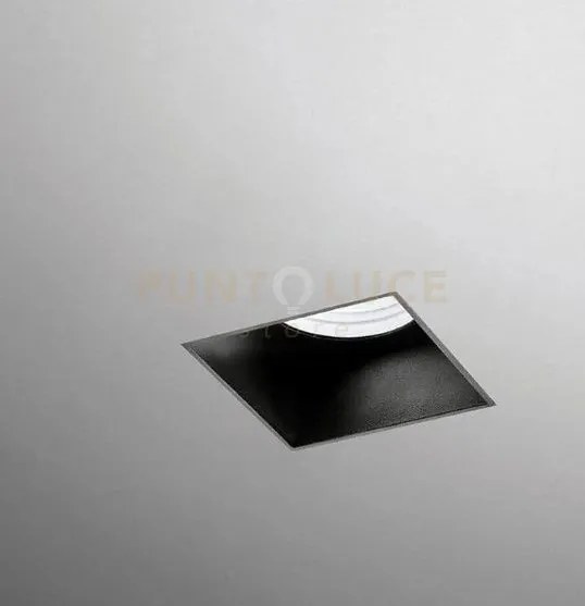 Elis faretto da incasso 1 luce raso nero fondo nero attacco gu10 d....