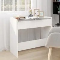 Tavolo Consolle Bianco 89x41x76,5 cm in Acciaio cod mxl 13262