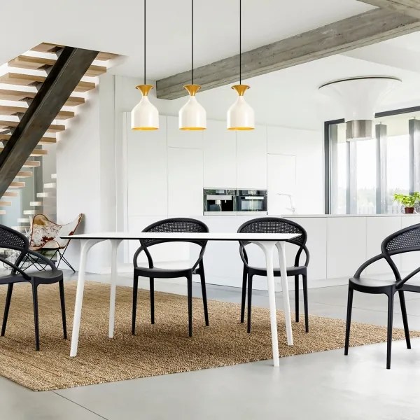 Lampadario sospeso con cavo SIVANI 3xE27/40W/230V bianco/rame